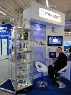 Start of the day   exhibitor pod on the MAA stand Paris 2013